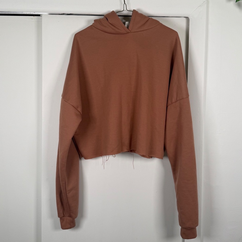 ASOS Womens 2 Piece Set Cropped Hoodie and Leggings Mauve Terracotta Brown US